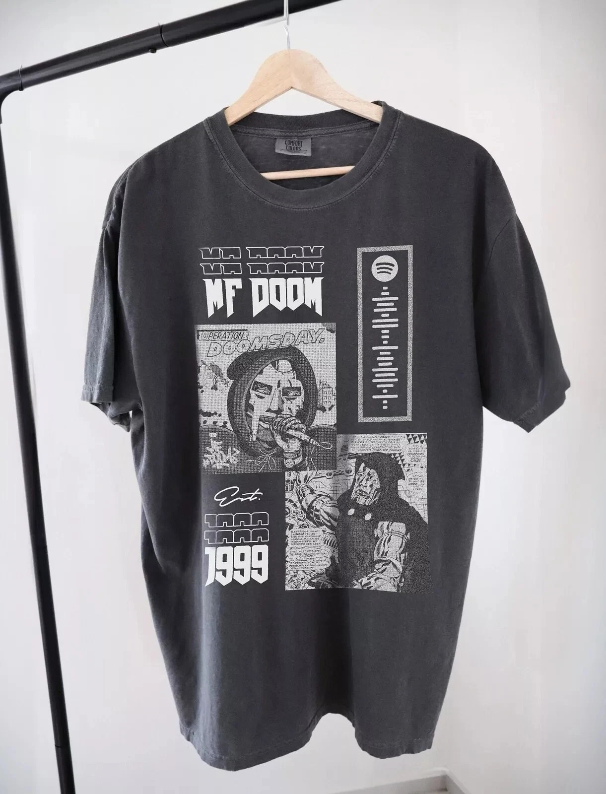 MF Doom Shirt, MF Doom Black Short Sleeve Cotton T-shirt Unisex S-5XL