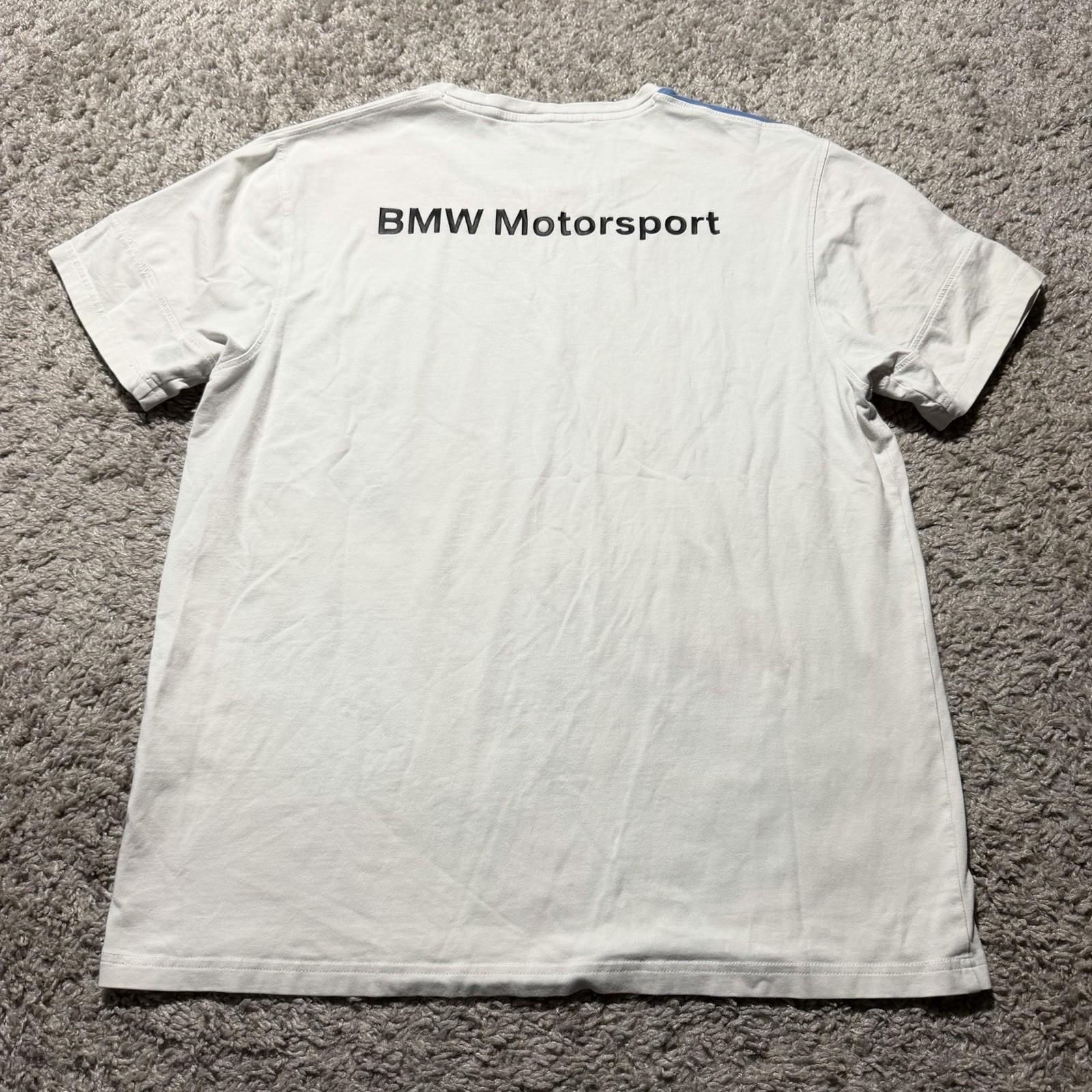 BMW Motorsport Shirt Adult Large White M3 M5 Car Graphic Racing Tee BMW Mens L