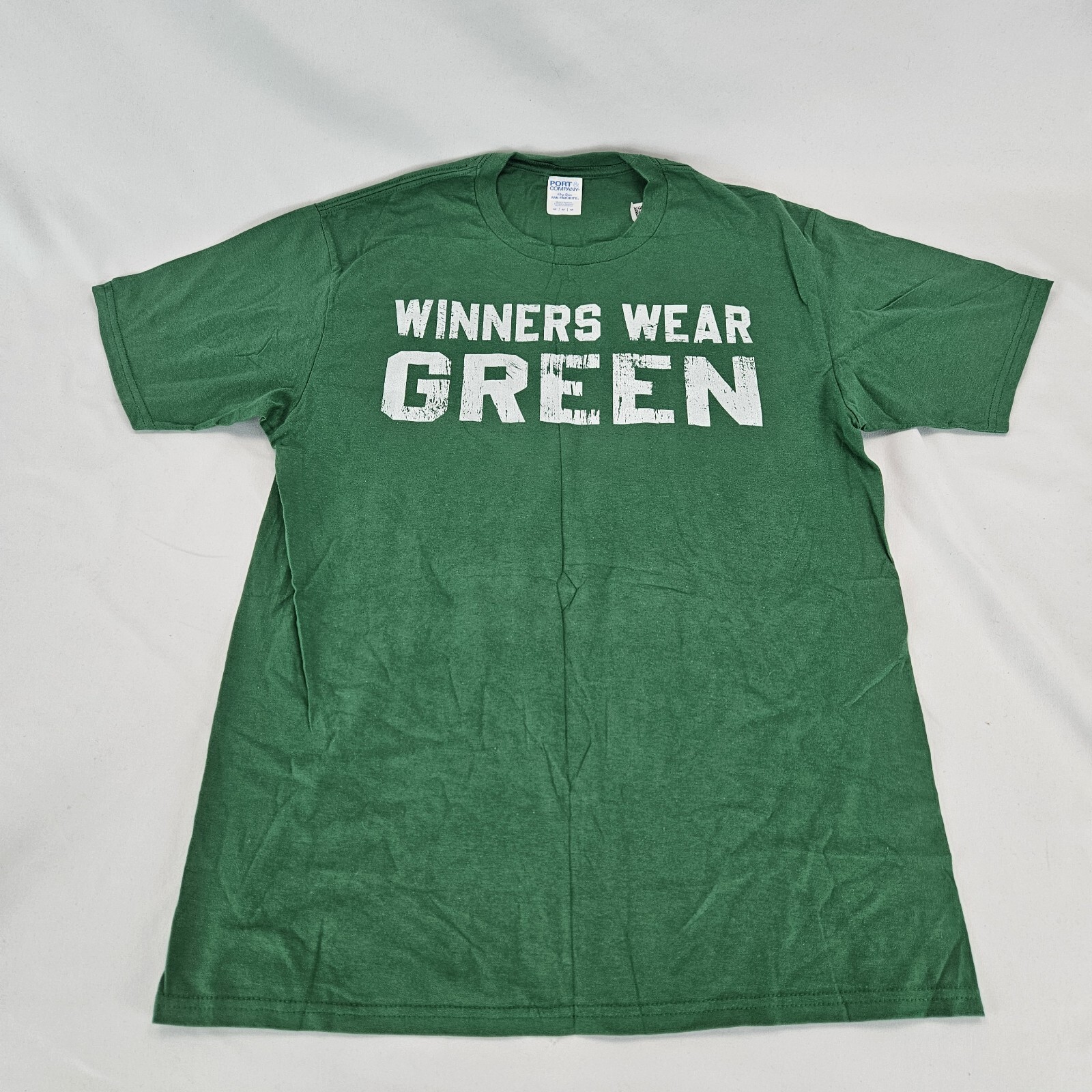 Men Team Sports Winners Wear Green T-Shirt Color Green Sz M