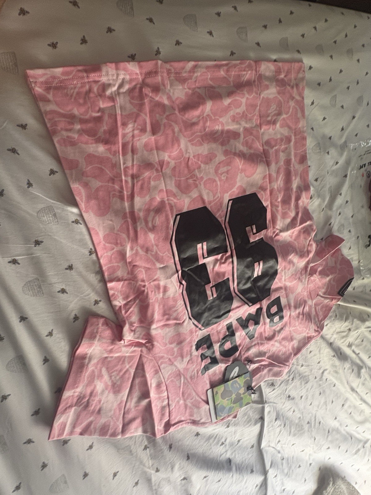 A Bathing Ape BAPE x Inter Miami CF Miami Pink Camo Crew Neck Tee M (ITS NEW)