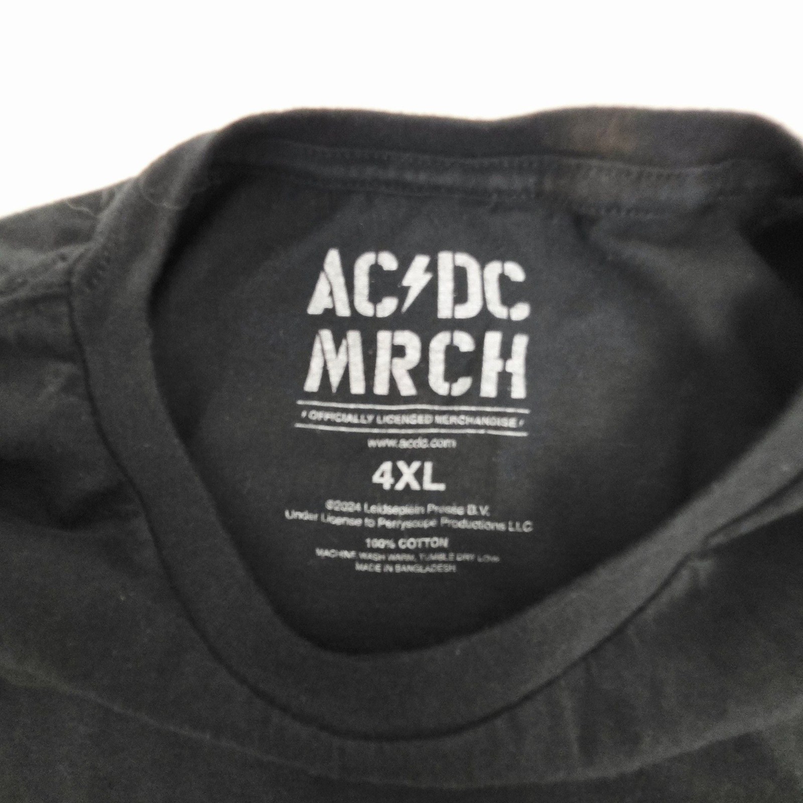 AC/DC PWR UP Tour 2024 Band & Crew T-Shirt 4XL