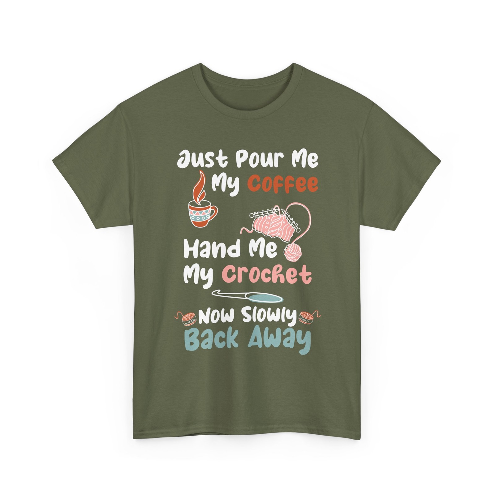 Knitting Shirt, My Coffee And My Crochet Crocheting Knitting Women Shirt