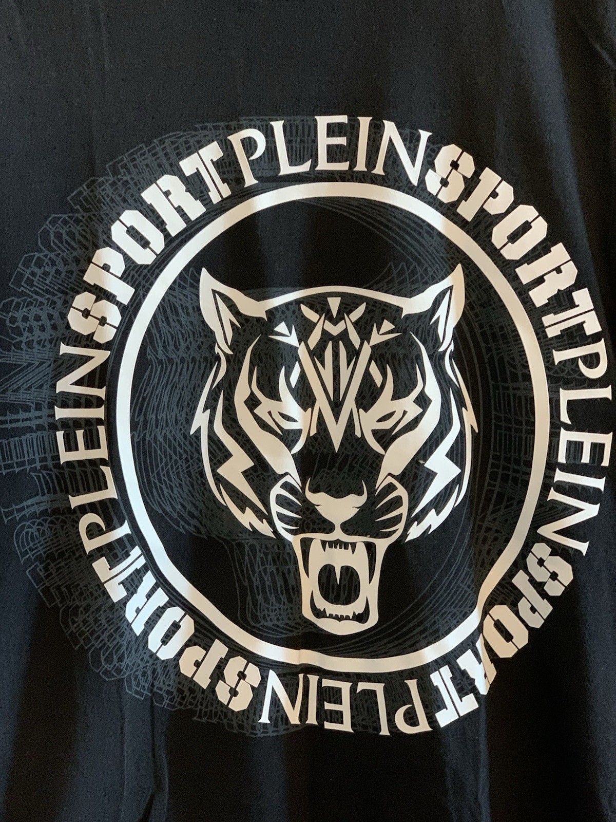 Men’s Plein Sport man 100% cotton cotton black crew neck T-shirt S