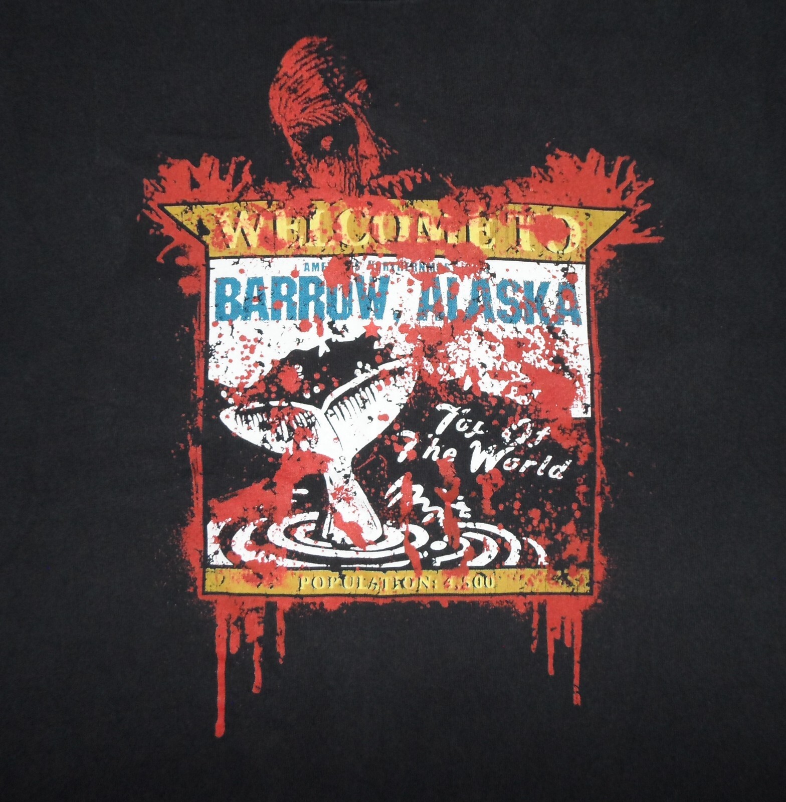 30 Days Of Night Welcome To Barrow Alaska Black Shirt Adult Medium Y2K Vampires