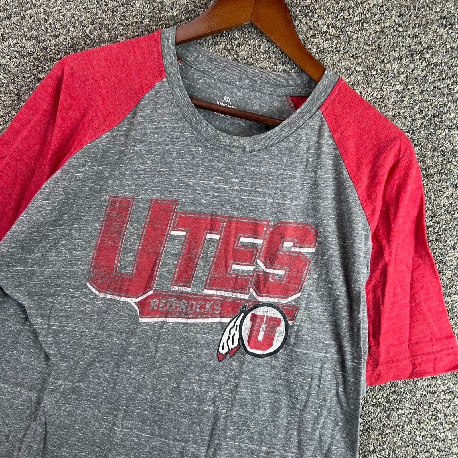 Unbranded Men’s Grey and Red T-shirt
