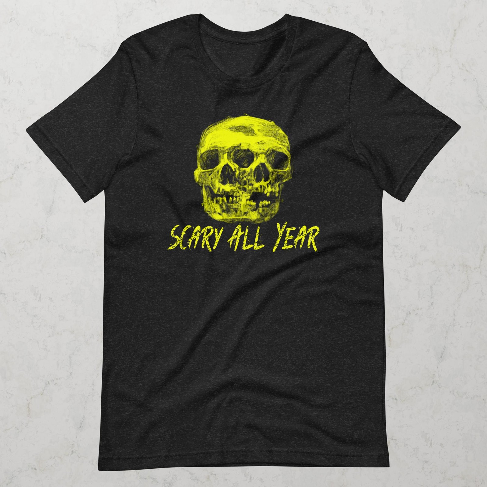 Scary All Year Skull Design ADULTS UNISEX T-Shirt NEW