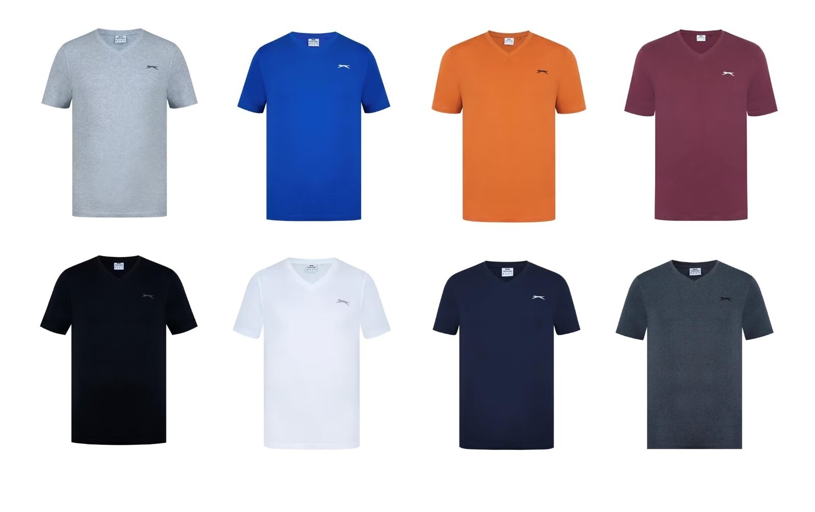 Men’s Slazenger Cotton V Neck T Shirt XS S M L XL XXL 3XL 4XL ASS COLOURS BNWT