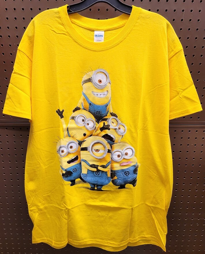 MINIONS Despicable Me Minions Adult T-Shirt Yellow NEW Large XL or 2X