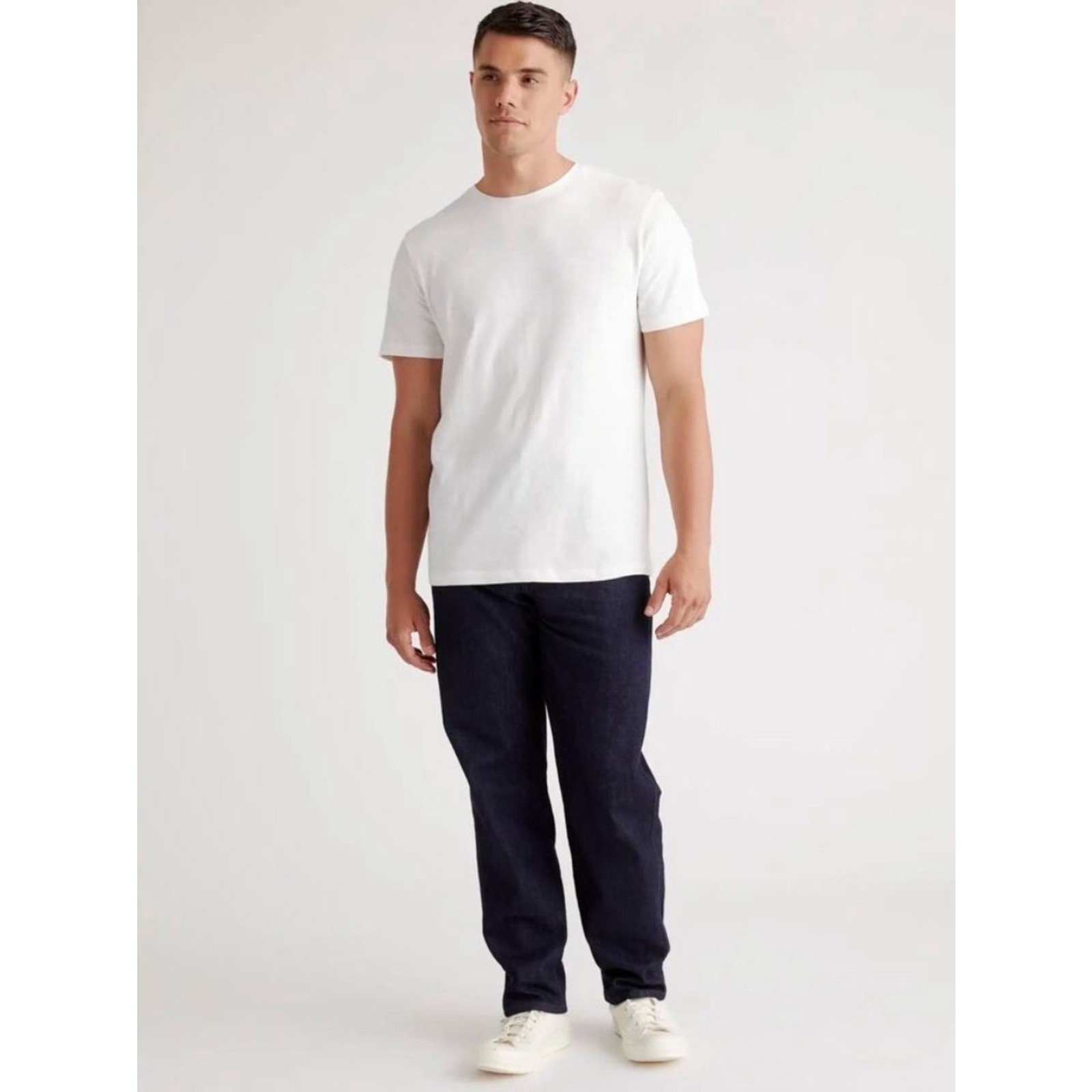 Quince Mens 100% Pima Cotton Slub Crewneck Tee Shirt White MEDIUM Short Sleeve