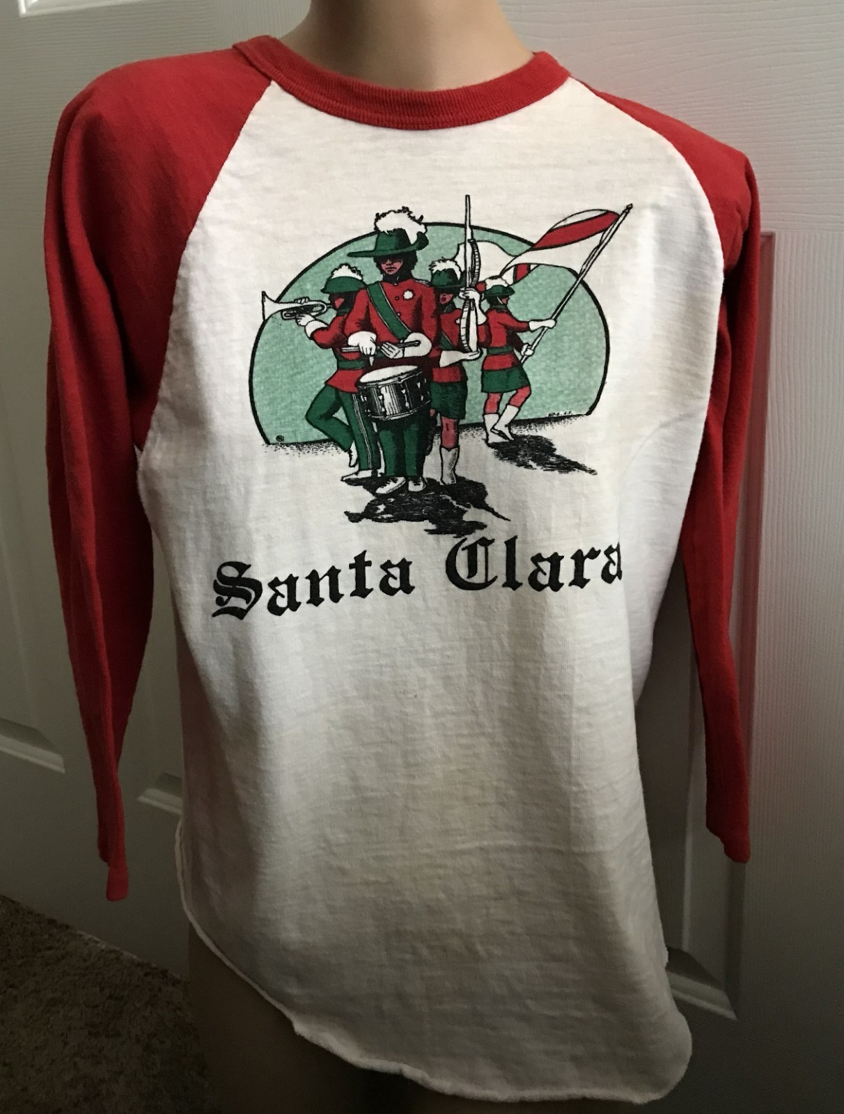 Santa Clara Vanguard vintage jersey t-shirt from mid 1970s, Drum Corps t-shirt