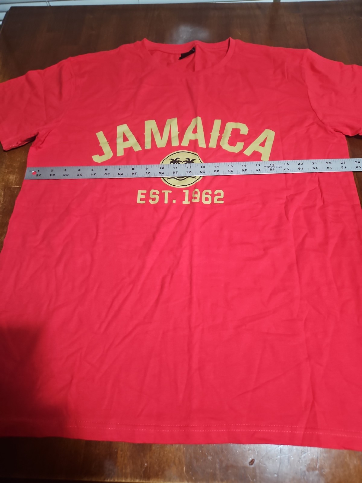 Jamaica Est. 1962 Men’s Size XXL Graphic T-Shirt Red Gold Lifestyle