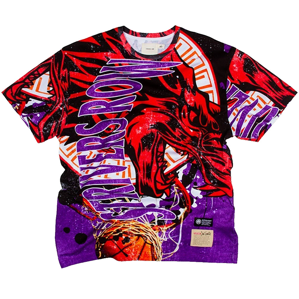 Strivers Row L Men’s T-Shirt Purple Orange White Red Wolf Streetwear Style NWT