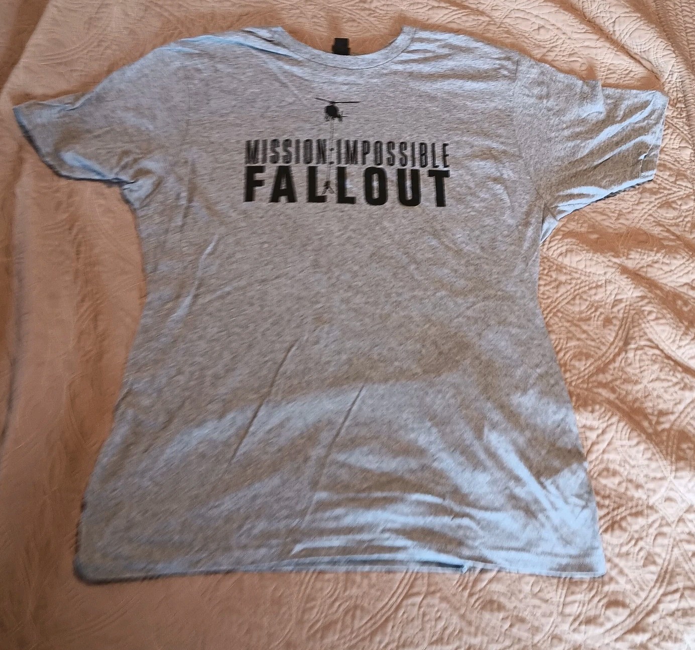 Mission Impossible Fallout XL Movie Promo Tee District Gray Tom Cruise