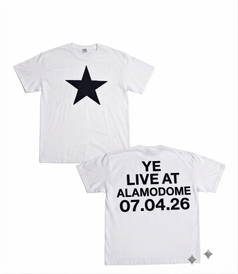 Kanye West YE BULLY Live At ALAMODOME 07.04.26 Concert T Shirt New