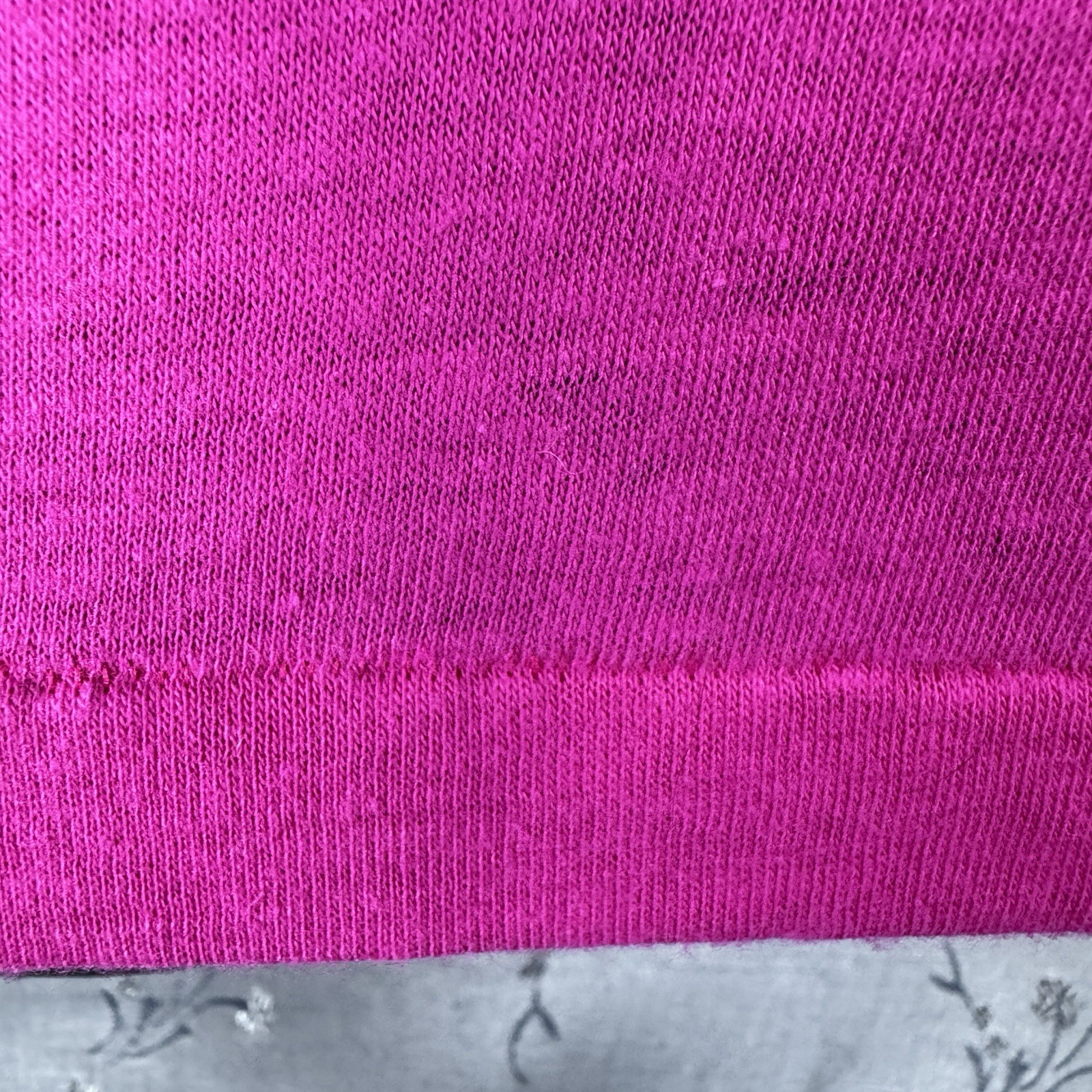 Vtg 80s Lifestyles of Poor & Unknown Top Half Tropix Pink Single Stitch Tee Sz L
