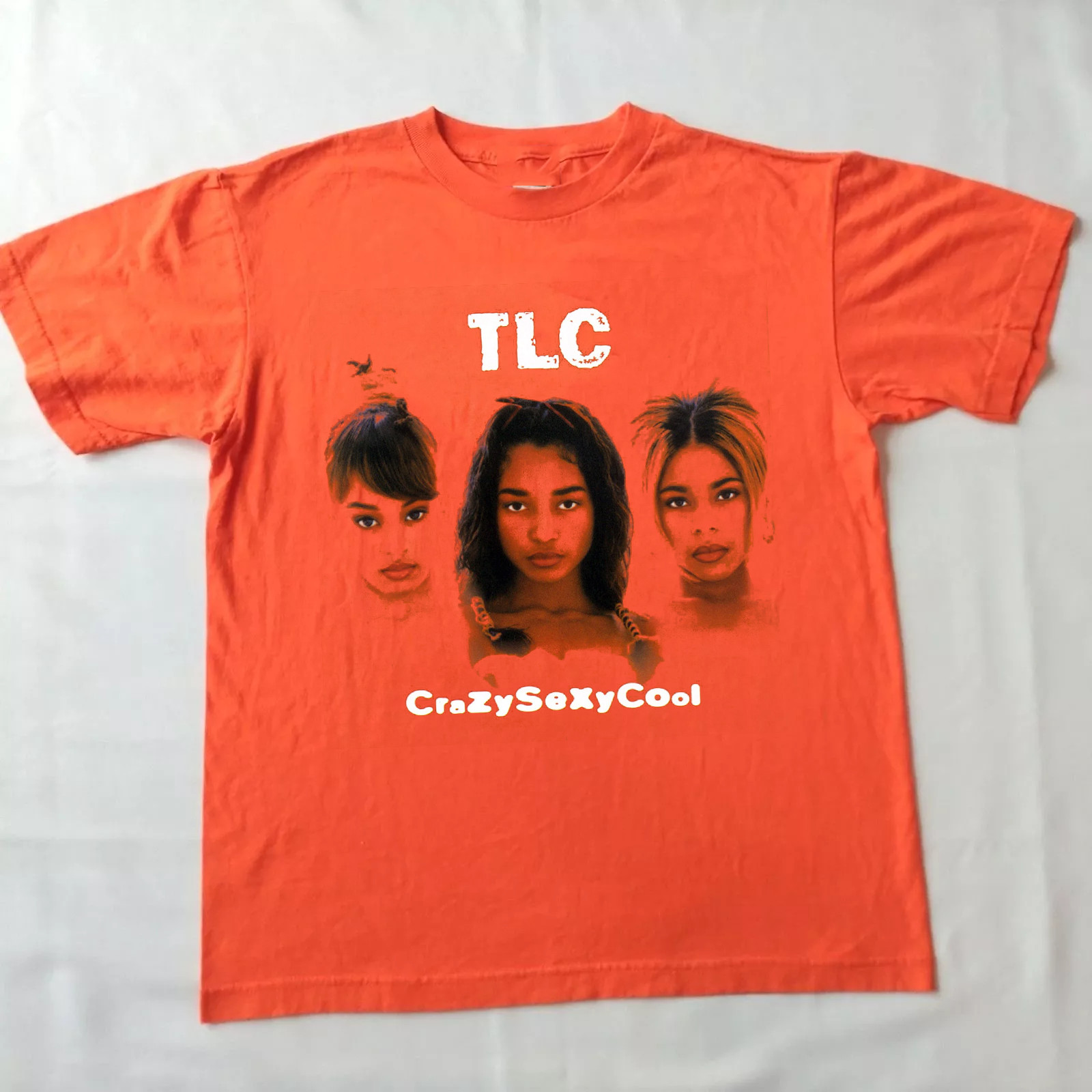 TLC Band CrazySexyCool Orange Cotton T Shirt Full Size S-5XL