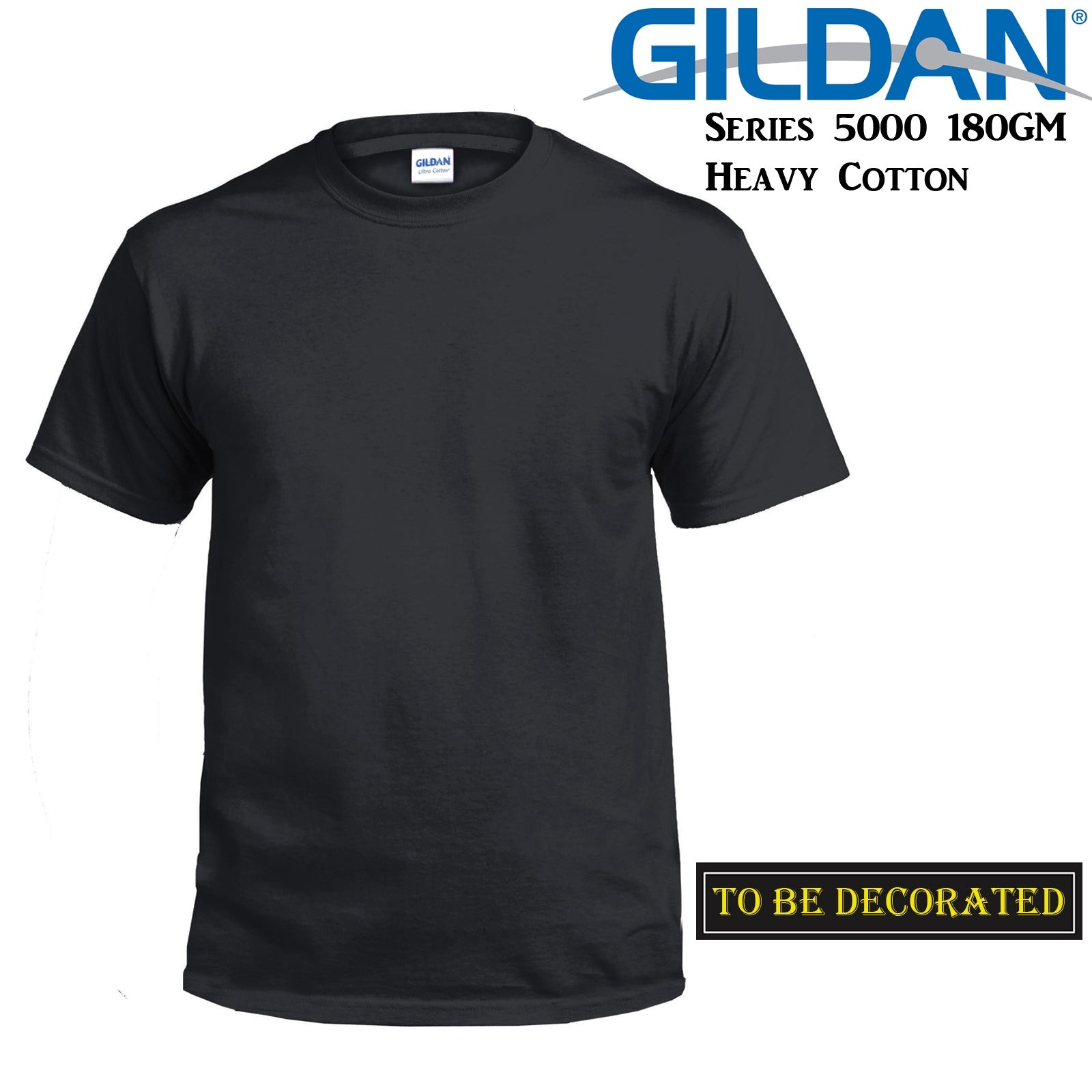 AU Gildan T-SHIRT Black Basic tee S M L XL XXL 3XL 4XL 5XL Men’s Heavy Cotton
