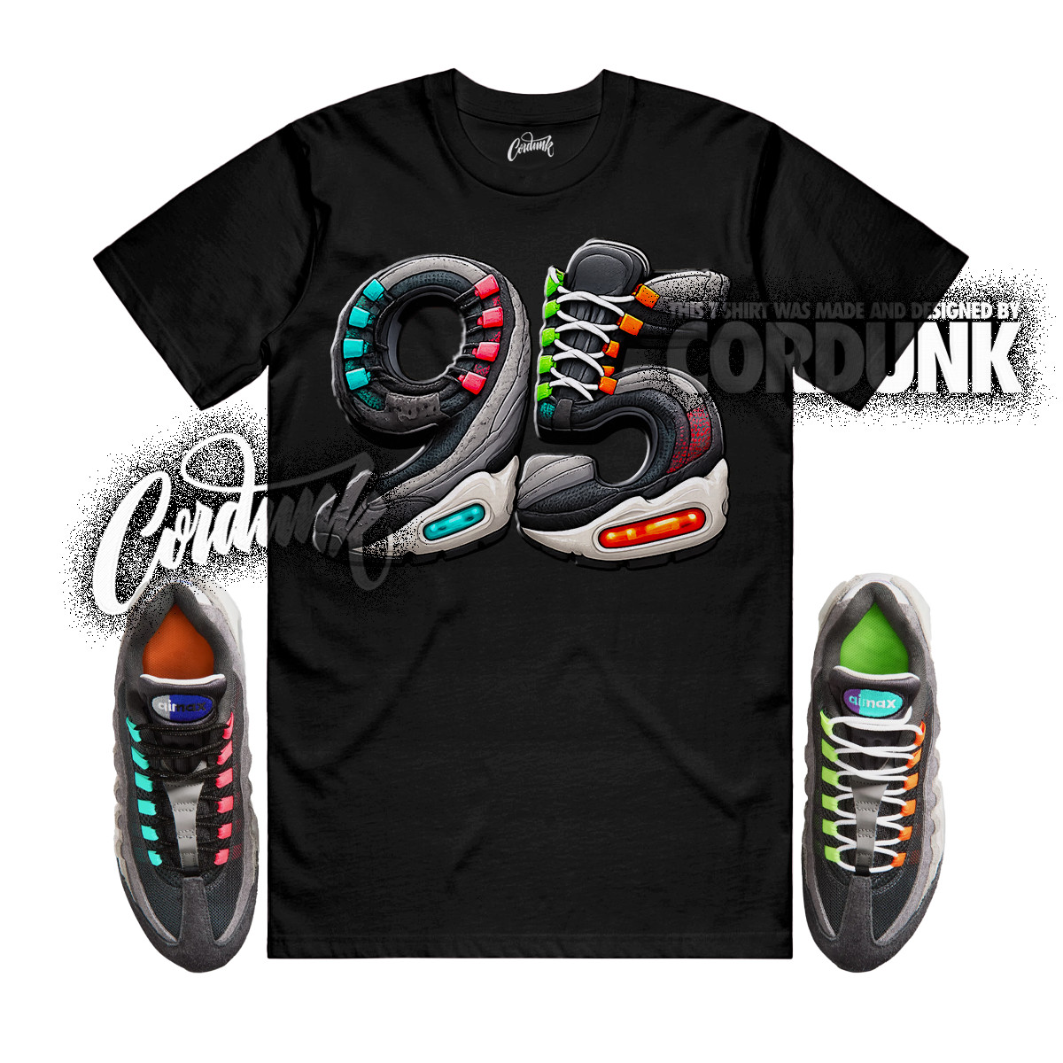 Air Max 95 Greedy OG Big Bubble Hyper Turquoise Volt Solar Red Shirt Match 95
