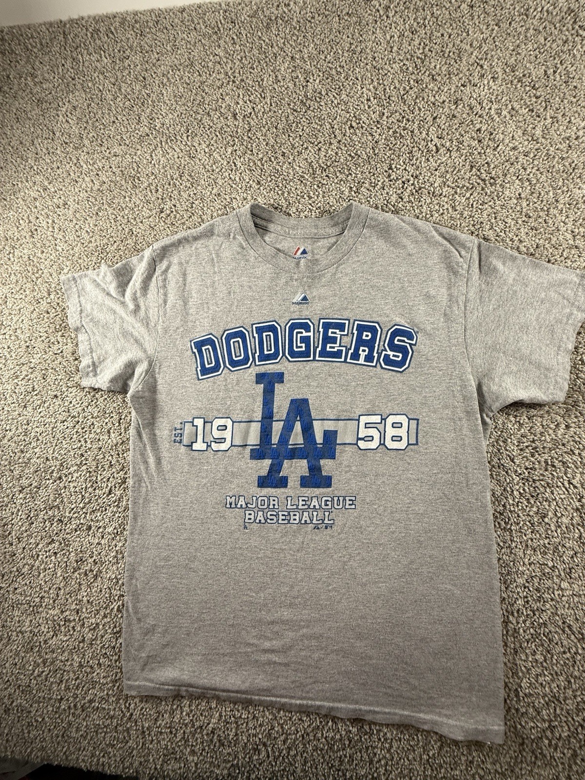 Los Angeles Dodgers MLB Majestic Mens T Shirt Medium Short Sleeve Graphic