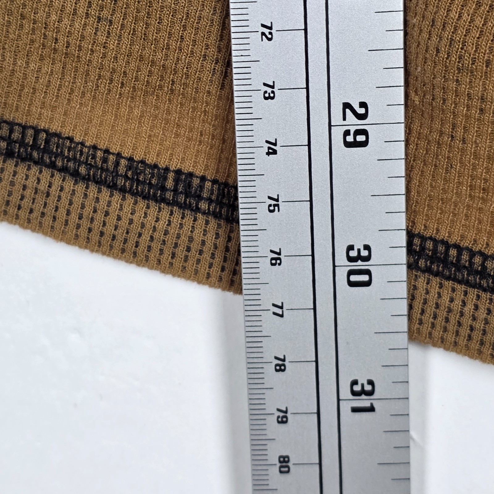 Buckle Black Henley Cotton Blend Mens Medium Long Sleeve Brown Shirt
