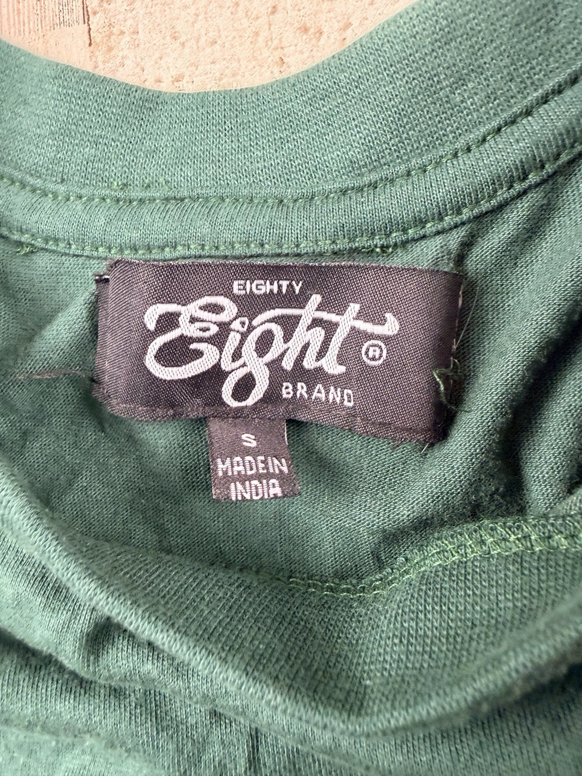Eighty Eight Brand T-Shirt Men’s Size Small Dark Green No Time Like The Present