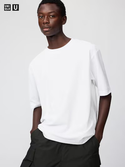 UNIQLO U AIRism Oversized T-Shirt Unisex Cotton Blend All Colors Available Stree