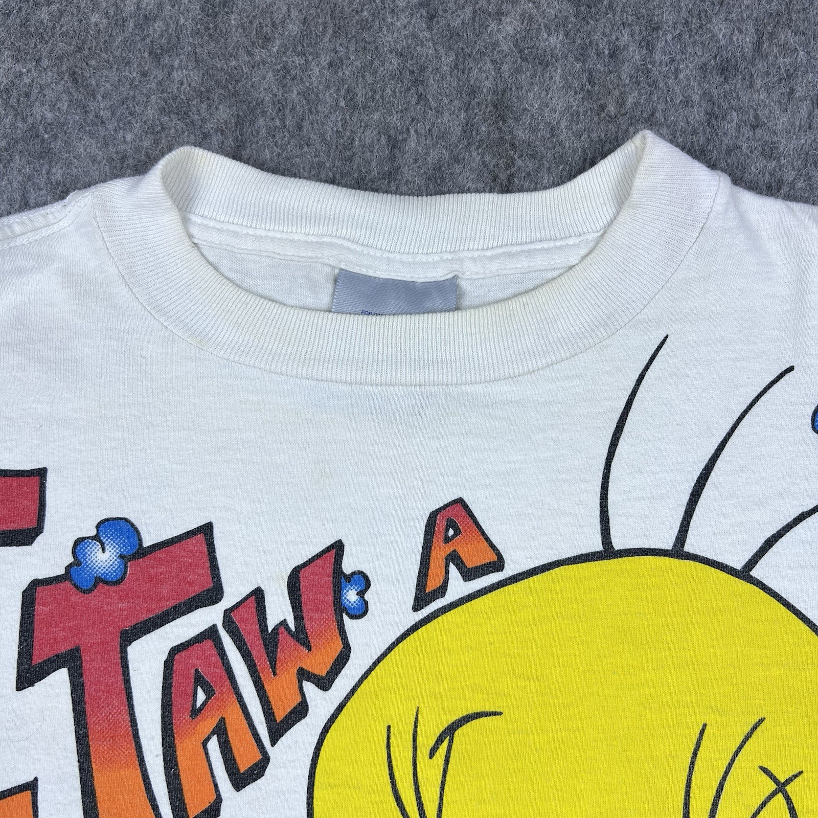 Vtg 90’s Tweety Bird Sylvester Men’s T-Shirt Motorcycle Double Graphic Size XL