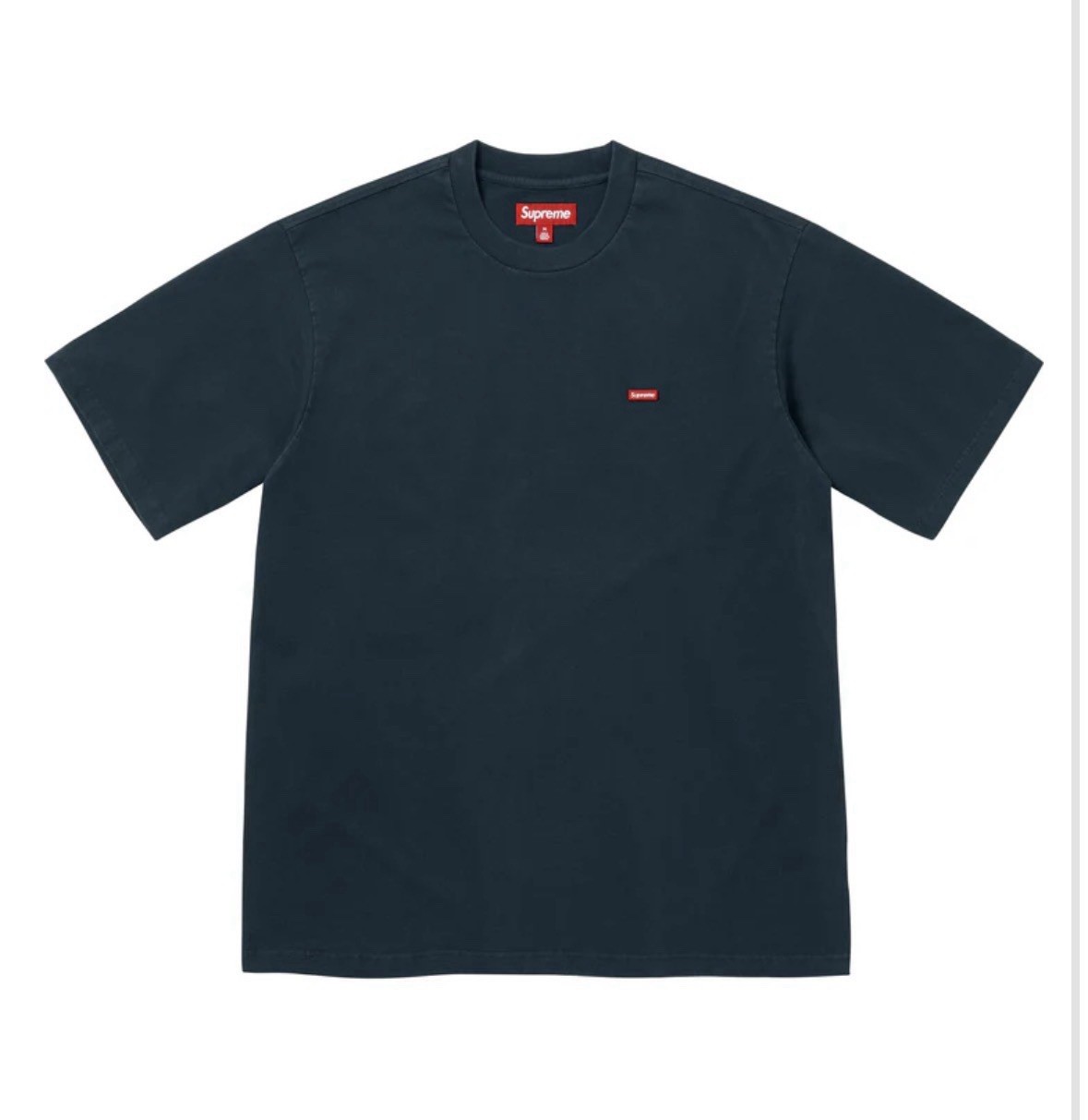 Supreme Small Box Logo Tee Navy Blue SS26 Authentic Streetwear