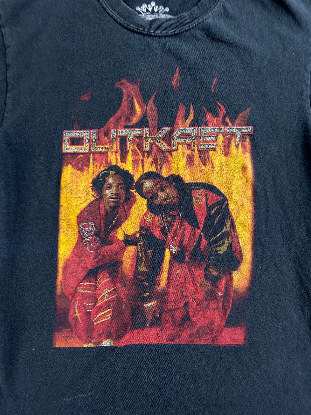 Outkast Shirt Mens Small Black Red Andre 3000 Big Boi Rap Hip Hop Casual