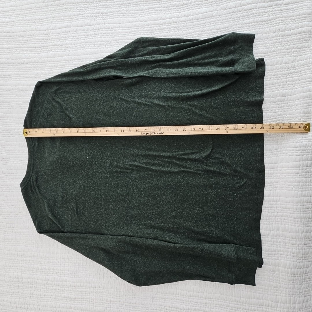 APT 9 Premier Flex Henley Men’s 2XLT Hunter Green Long Sleeve NEW Stretch NWT