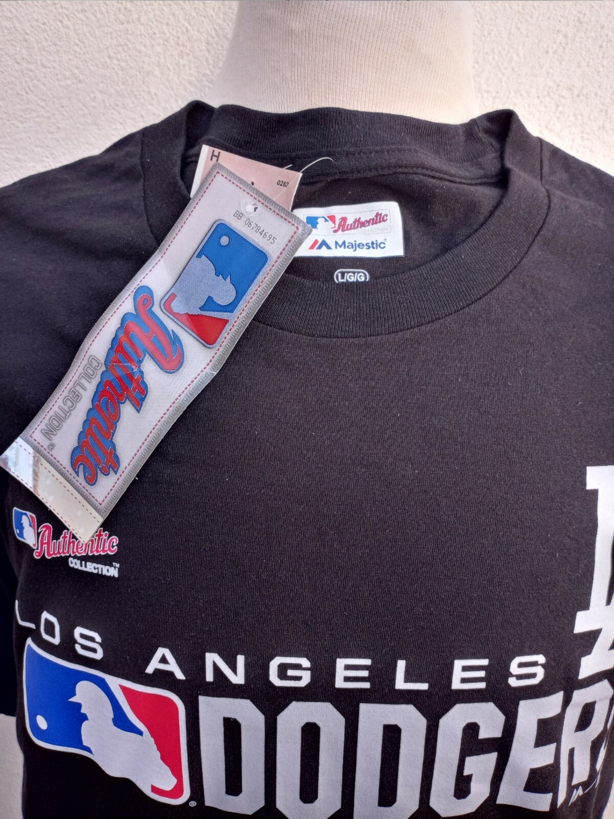 Los Angeles Dodgers T Shirt Men’s Large Black Cotton