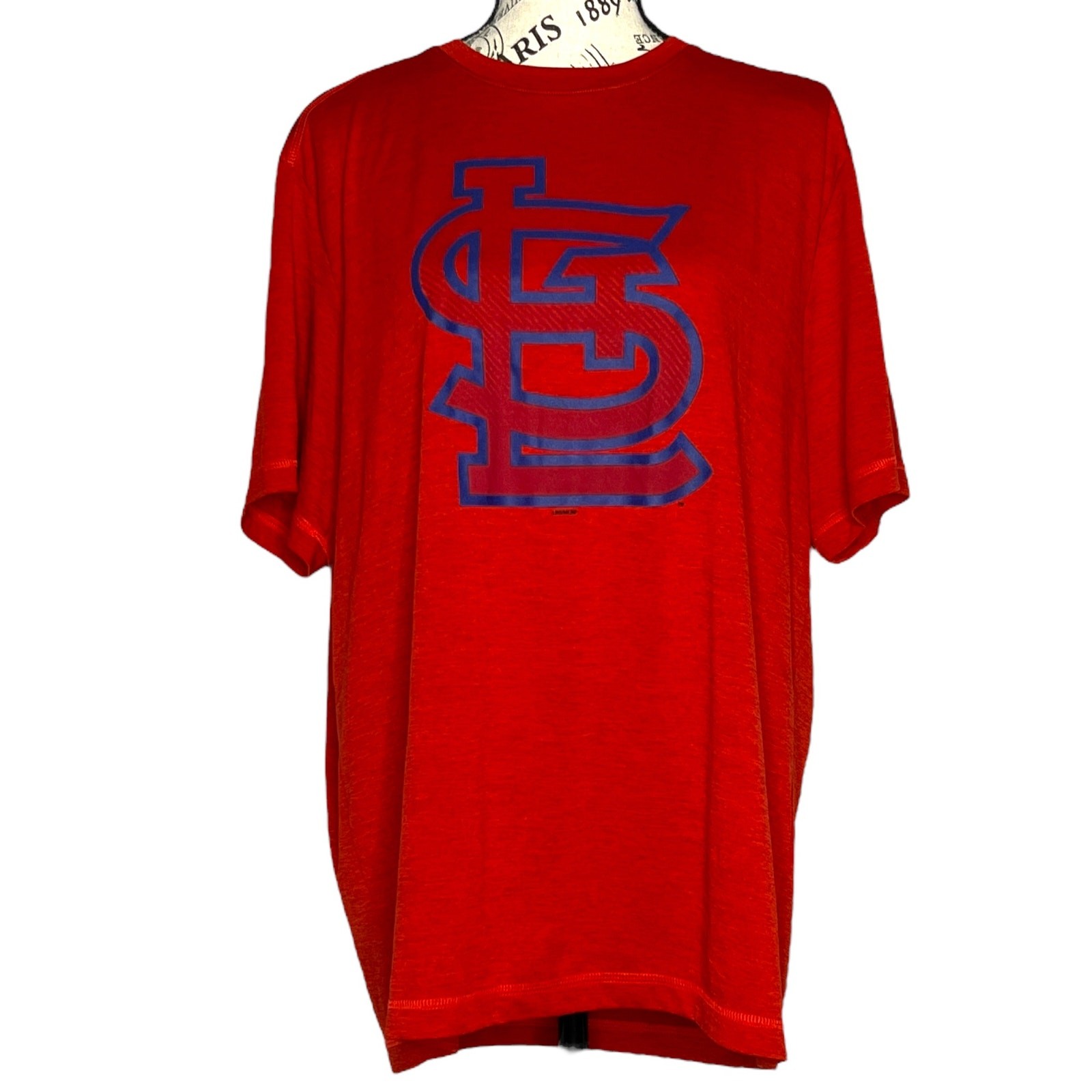 MLB (L) St. Louis Cardinals STL Logo Genuine Merchandise Moisture Wick Tee