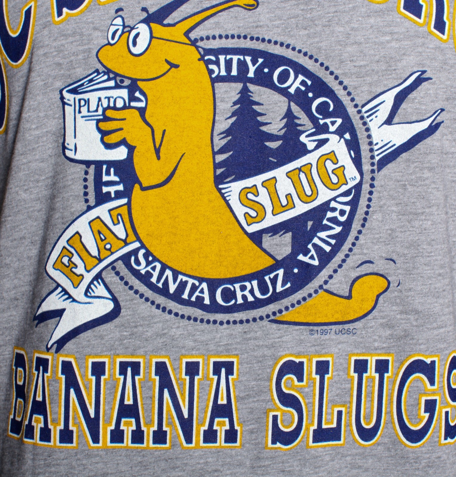 Men’s UC Santa Cruz Banana Slugs T-Shirt UCSC Vincent Vega Pulp Fiction Movie