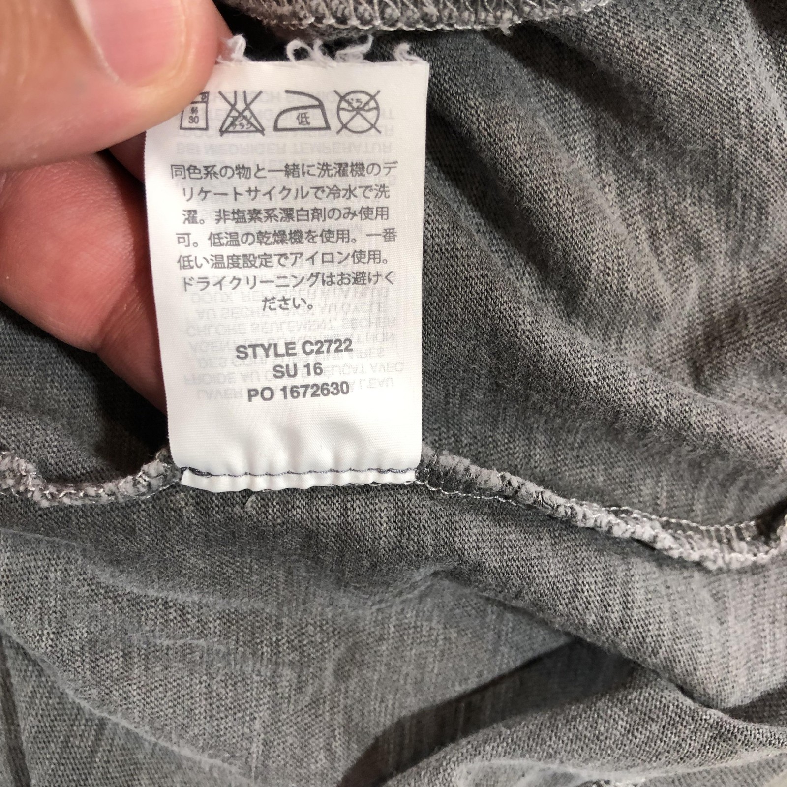 J.Crew Shirt Mens Medium Gray Garment Dyed Pocket Tee Made USA Cotton Basic