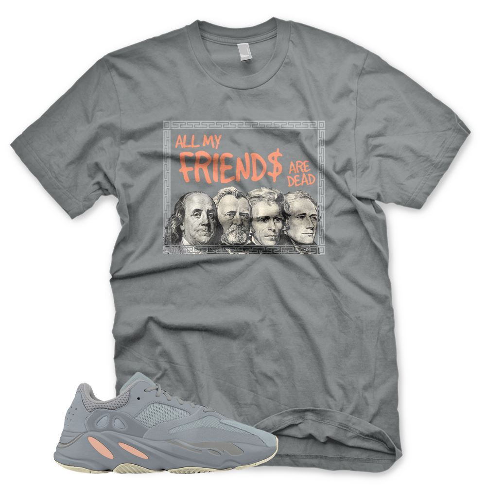 New DEAD PRESIDENTS T Shirt for Adidas YZ Boost 700 INERTIA Mauve Butter