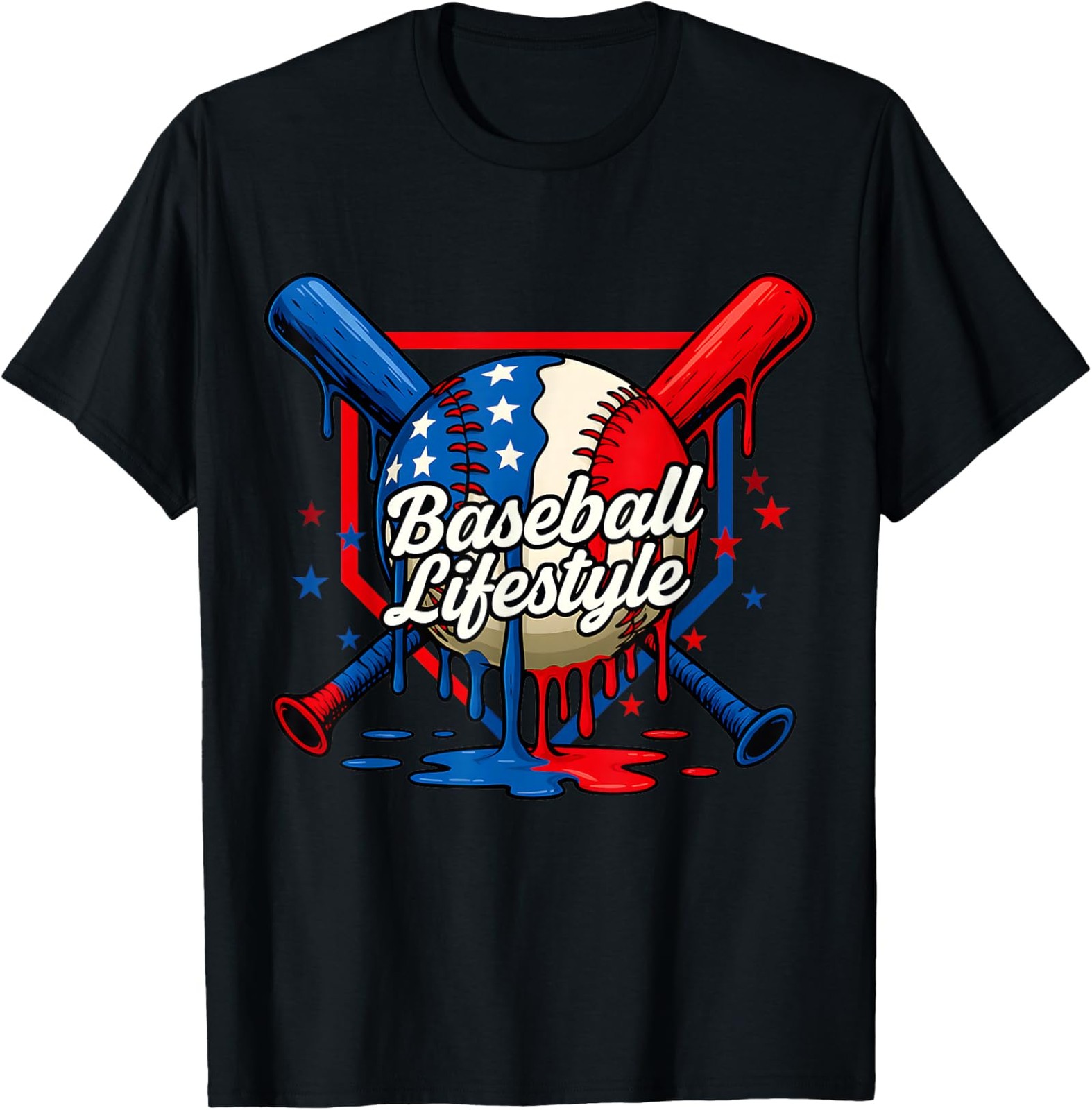 Baseball Life Style 101 Apparel Drip Baseball Unisex T-Shirt