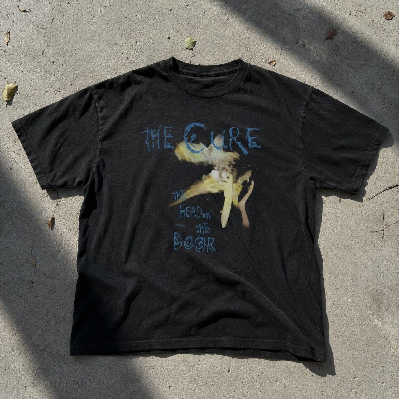 The Cure Head on the Door Graphic T-Shirt Black Vintage Style Band Tee