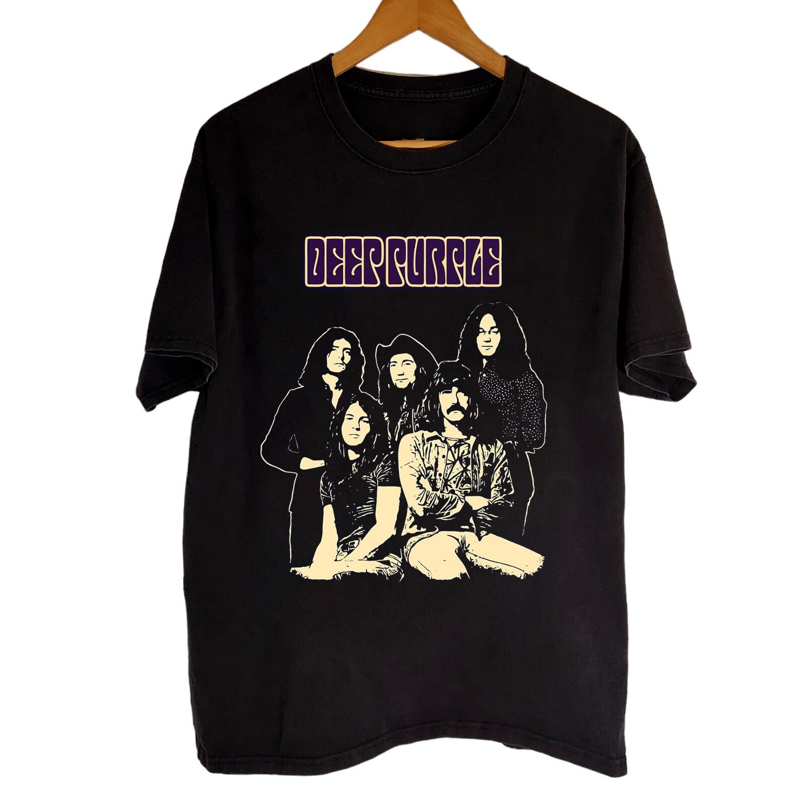 NEW Deep Purple Band Collection Black All Size Shirt OM81