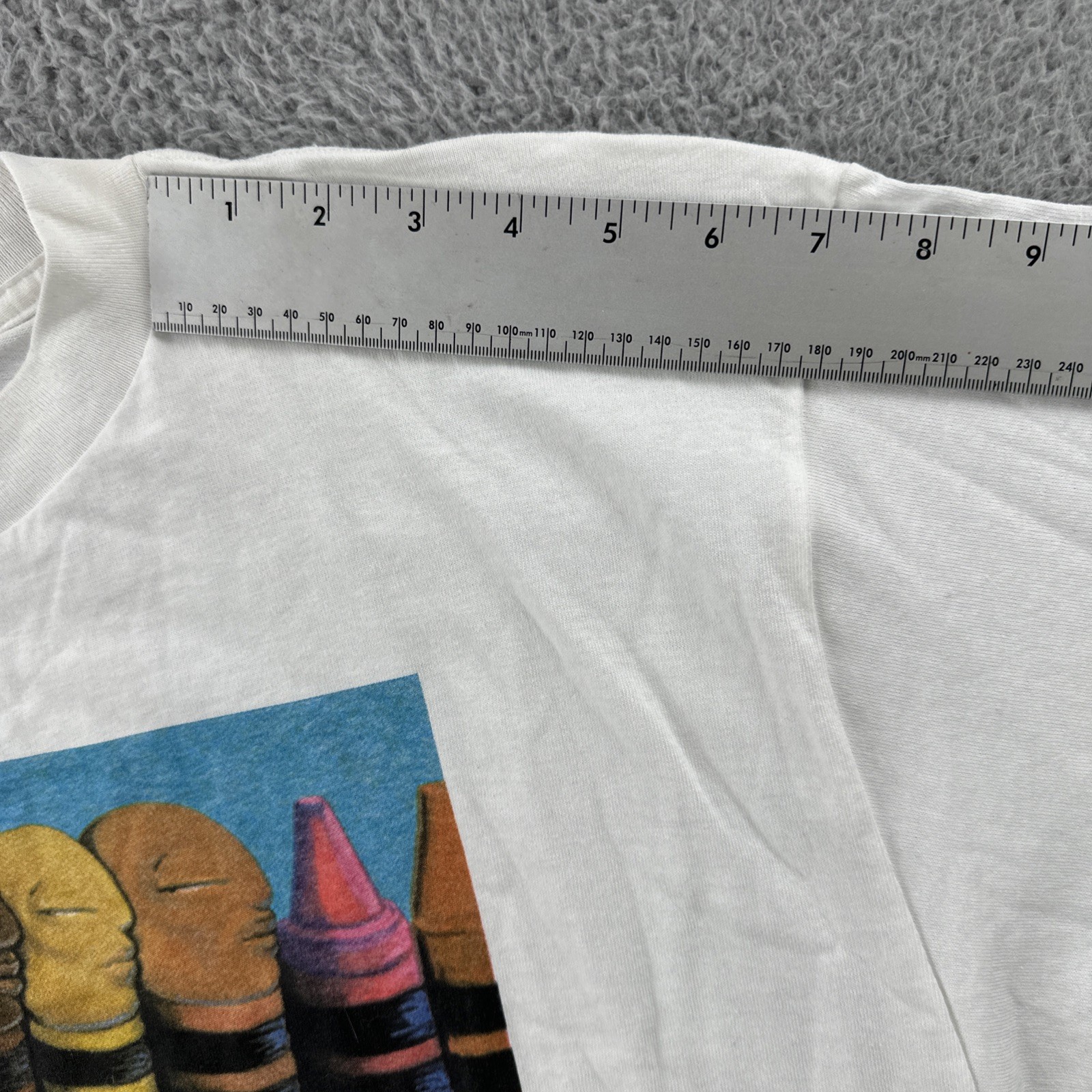 Vtg Tultex Mens XL White Shirt Rene Dickerson Colored People Art Tee 93 NWT 90s