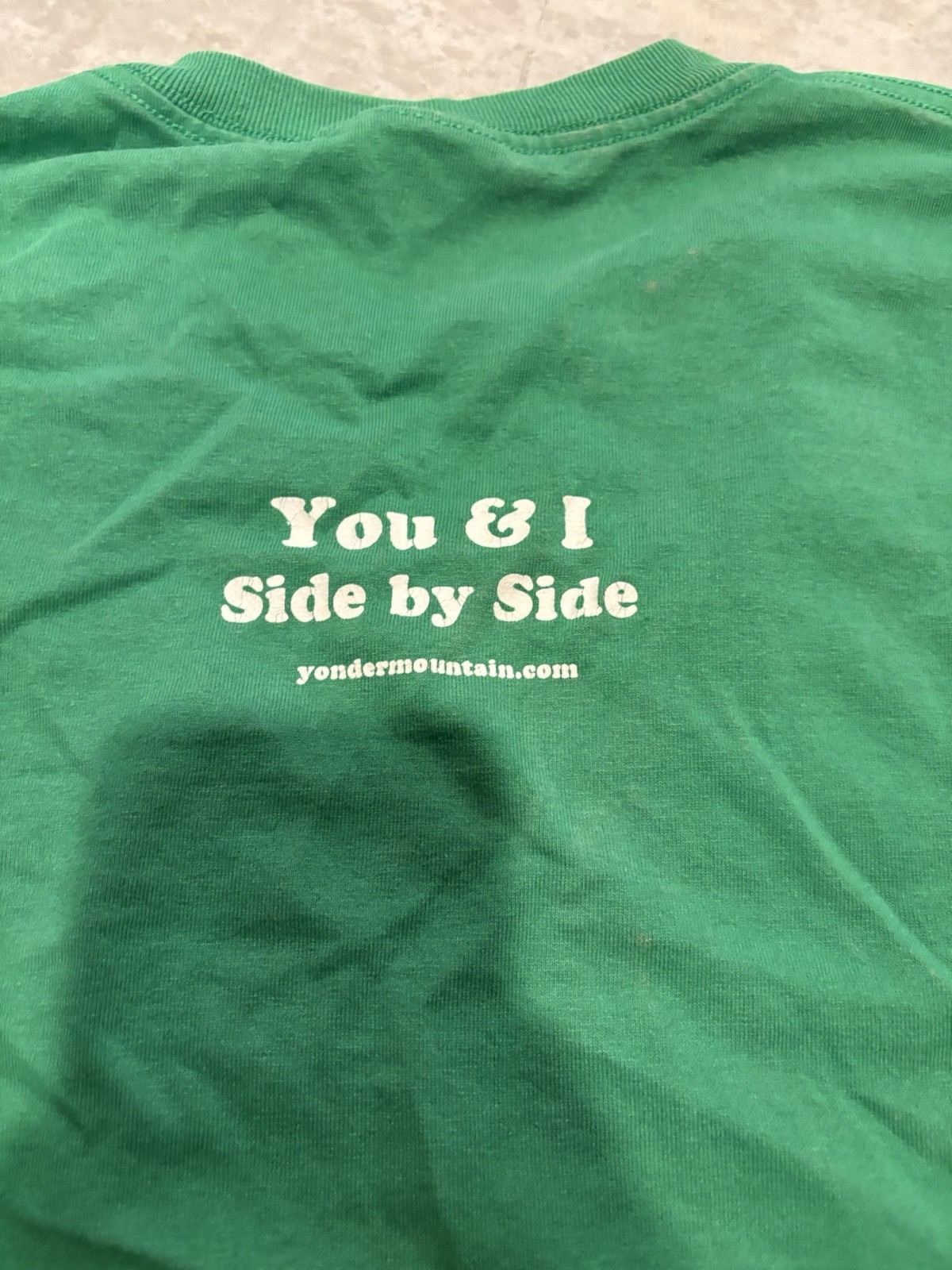 Kinfolk’n A Yonder Mountain String Band T-Shirt Green Size M Cut