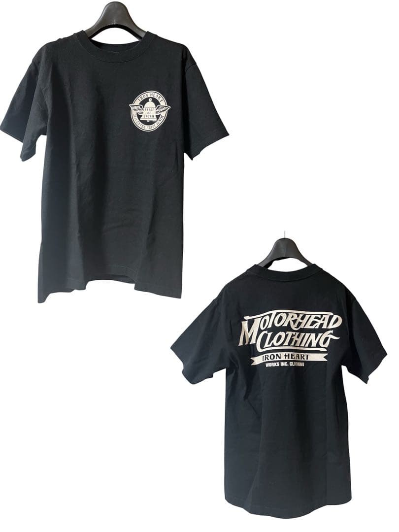 Iron Heart Motorhead Clothing T-Shirt Men’s S Black 7.5oz Cotton Short Sleeve