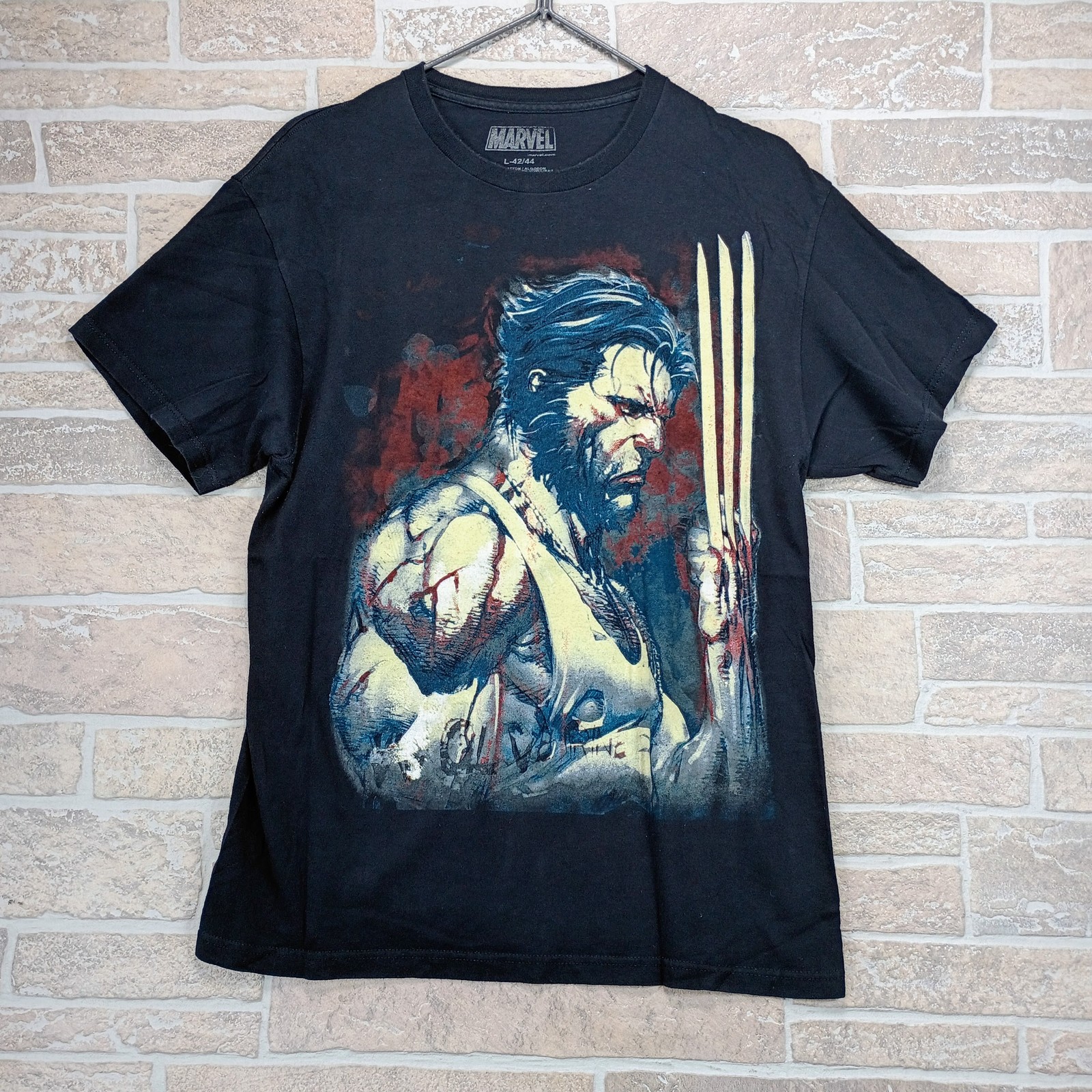 Marvel Wolverine Shirt Large Mens Logan X-Men Mad Engine Black Graphic Tee