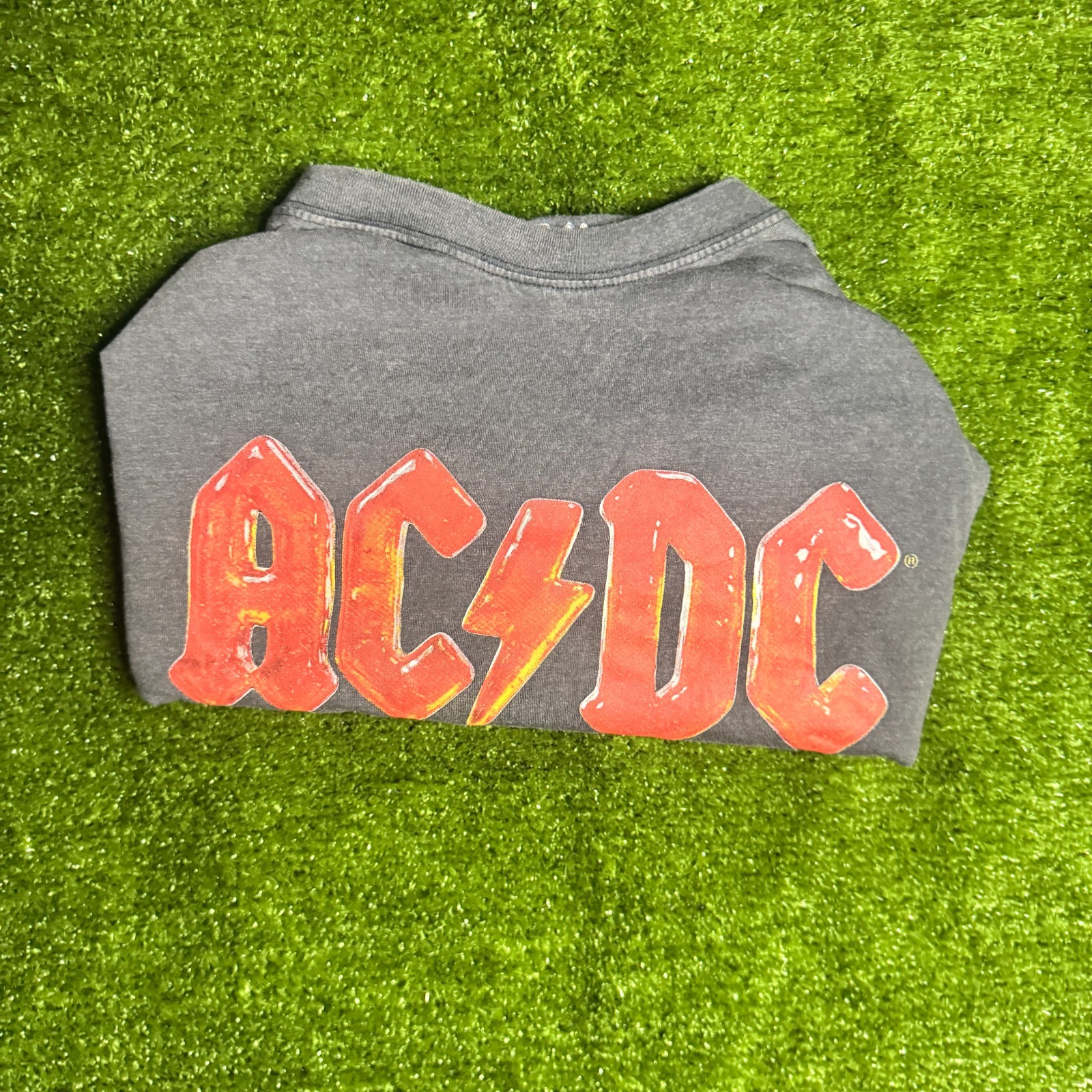 AC/DC Mens 3XL Shirt For Those About To Rock Cannon Band Graphic Tee Gray NWOT