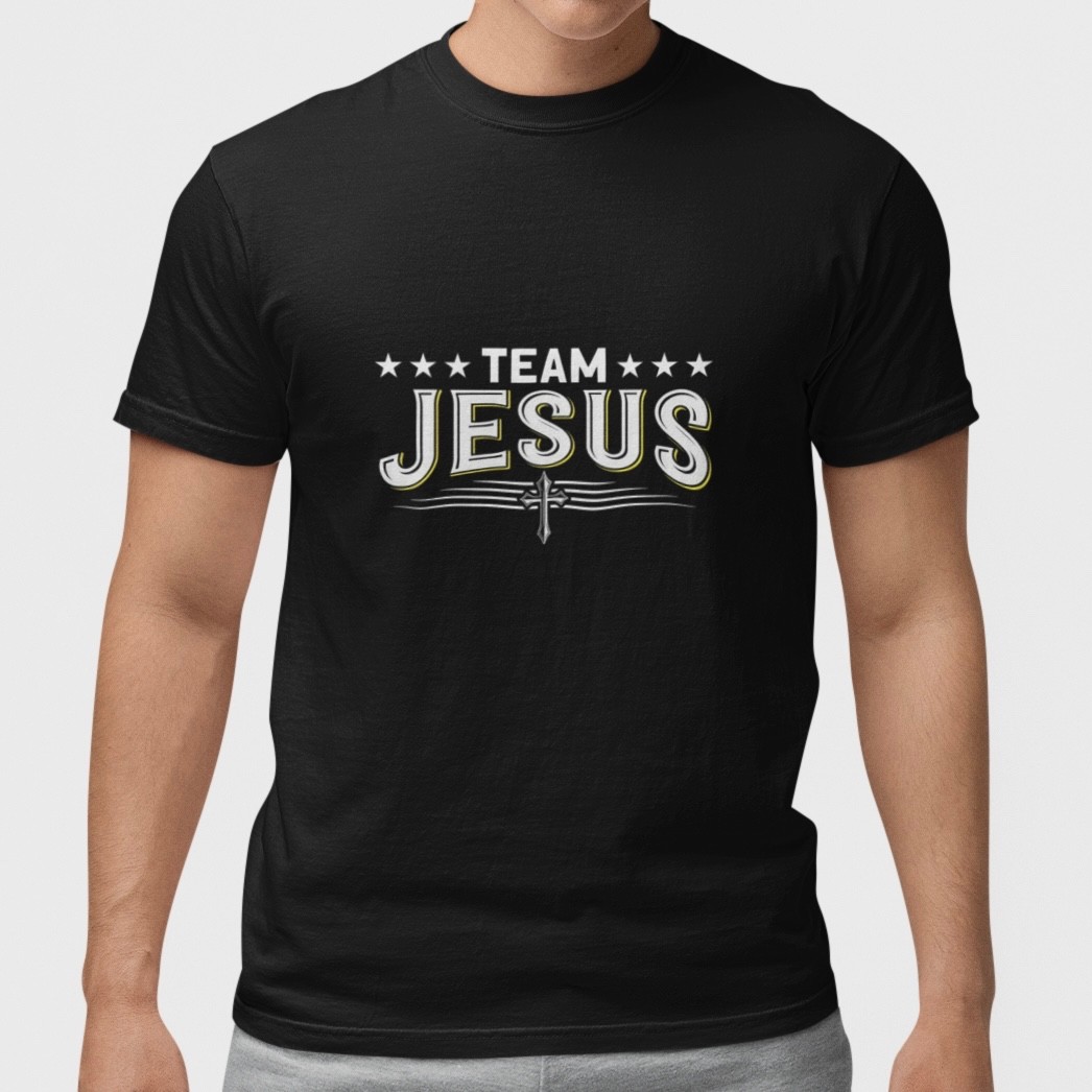 Team Jesus Christian T Shirt Cross Faith Religious Graphic Unisex Tee