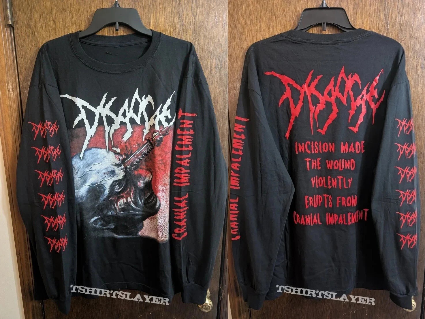 1999 DISGORGE – Cranial Impalement Vintage Long Sleeves Shirt Reprint TU612