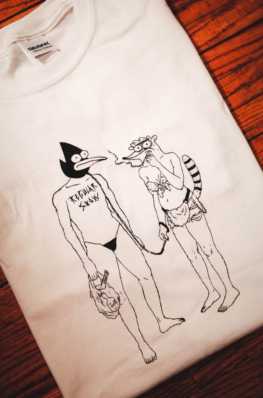 Regular Show x Death Grips Parody Mashup T-Shirt, Mordecai Rigby, Adventure Time