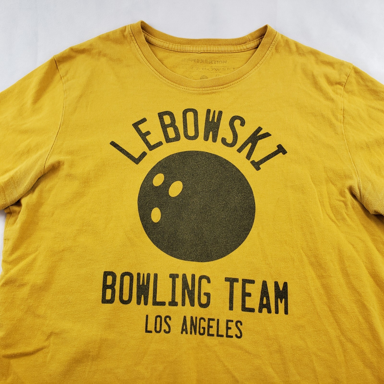 Big Lebowski Bowling Team Los Angeles T Shirt Ripple Junction Men M (pit stains)