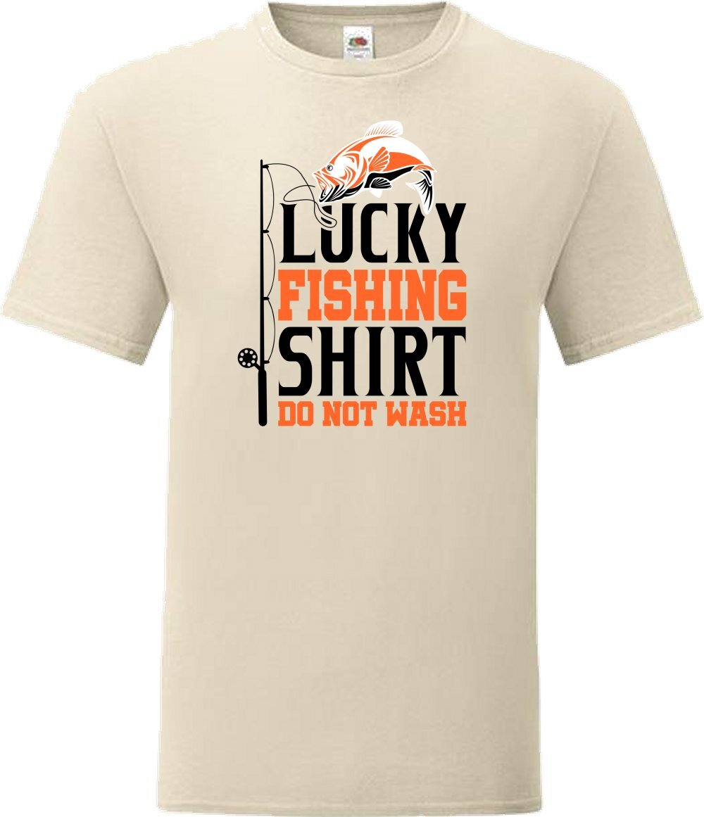 Lucky Fishing Shirt Do Not Wash Humour Novelty T Shirt Various Colours And Sizes