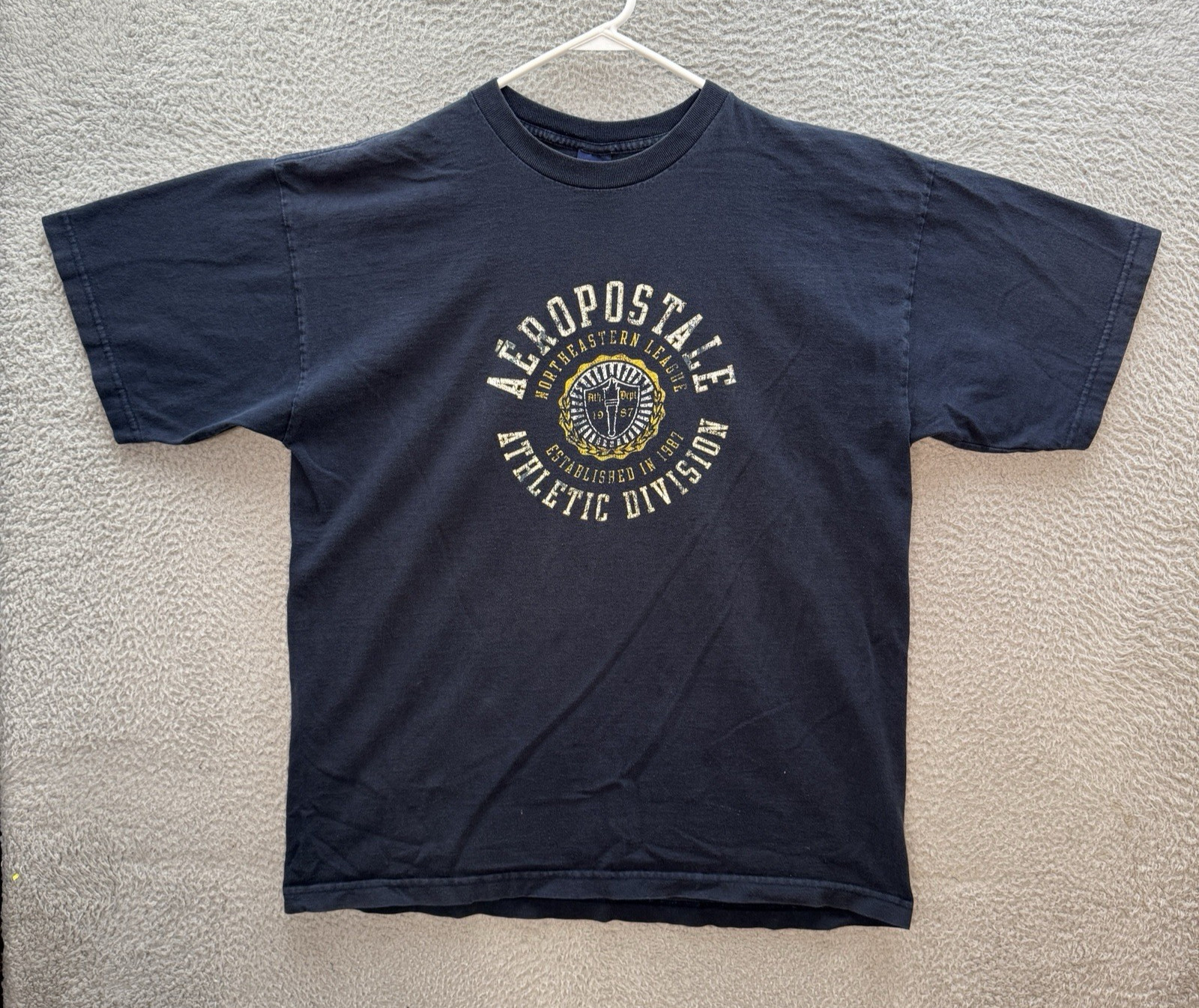 Vintage Aeropostale Shirt Adult XL Blue Streetwear Skater Grunge 1990s Y2K Mens