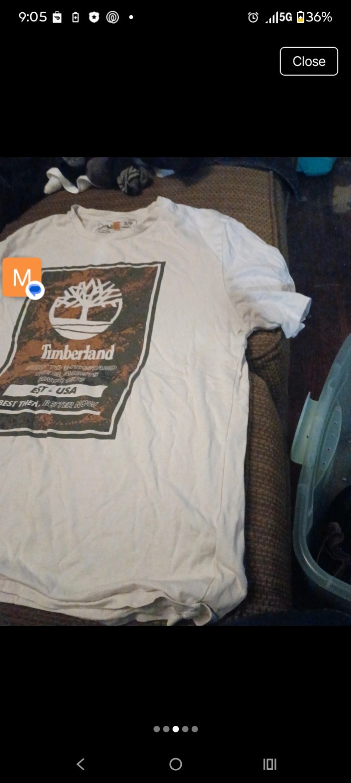 Adult Unisex Size Small Timberland Tshirt